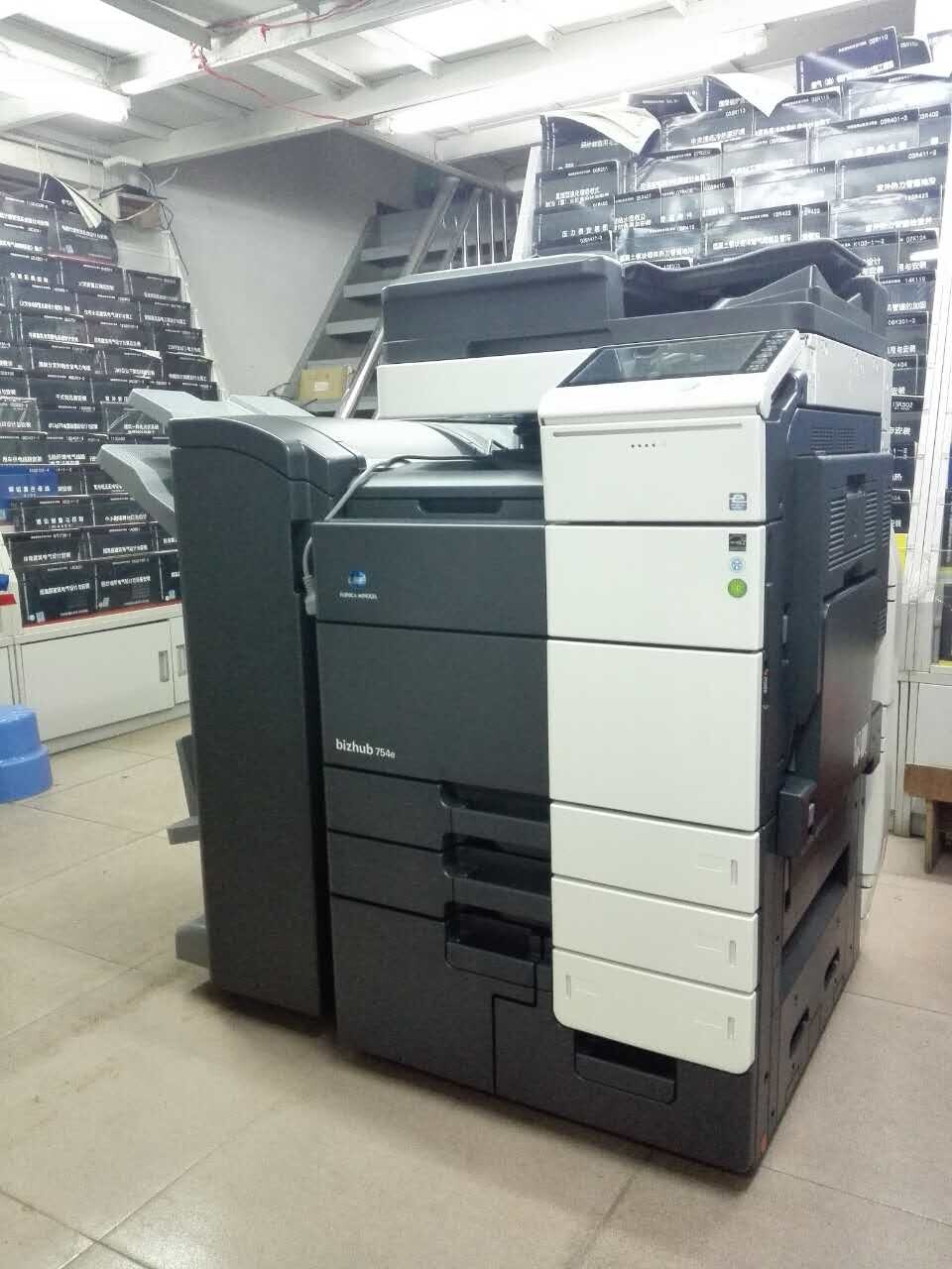 科頤辦公給圖書(shū)館安裝的柯尼卡美能達(dá)BH754e復(fù)印機(jī)