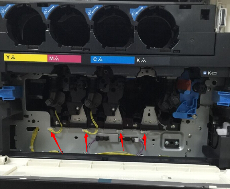 柯尼卡美能達復印機C227硒鼓更換步驟2